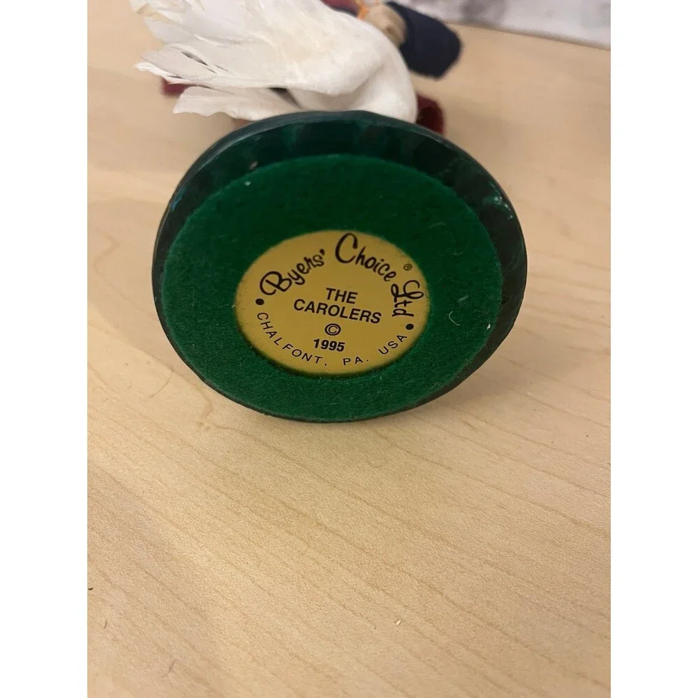 Byers Choice 1995 Boy with Upside Down Goose Caroler  10